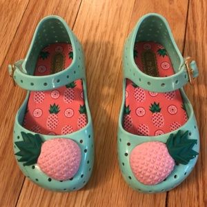 Mini Melissa mint/pink pineapples